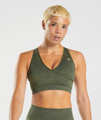 Gymshark Adapt Camo Seamless Sport Bh Dam Orange | SE 2961XYU